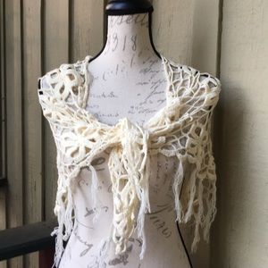 Ivory Crochet Shawl